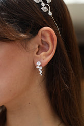 Silhouette Diamond Birthstone Earrings