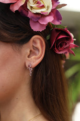 Silhouette Alexanderite Birthstone Earring