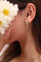 Silhouette Topaz Birthstone Earring