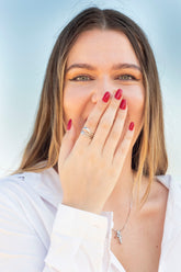 Silhouette Aquamarine Birthstone Necklace