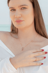 Silhouette Peridot Birthstone Necklace