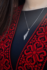 Palestine Map Necklace