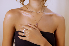 Silhouette Alexandrite Birthstone Necklace