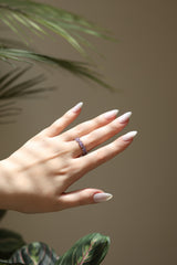 Baguette Amethyst Birthstone Ring