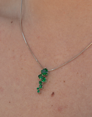 Silhouette Emerald Birthstone Necklace