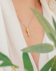 Silhouette Topaz Birthstone Necklace