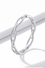 Silver Link Ring