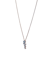 Silhouette Aquamarine Birthstone Necklace