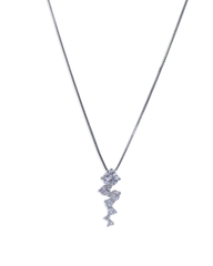 Silhouette Diamond Birthstone Necklace