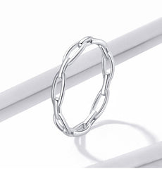 Silver Link Ring