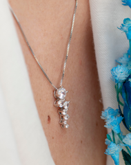 Silhouette Diamond Birthstone Necklace